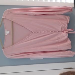 Venus lt pink top large NWOT